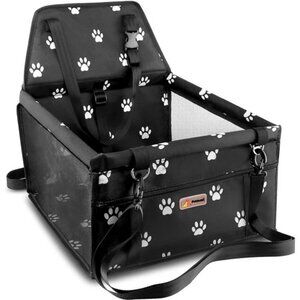 Pet Reinforce Car Booster Seat for Dog Cat Portable and Breathable Bag with Belt